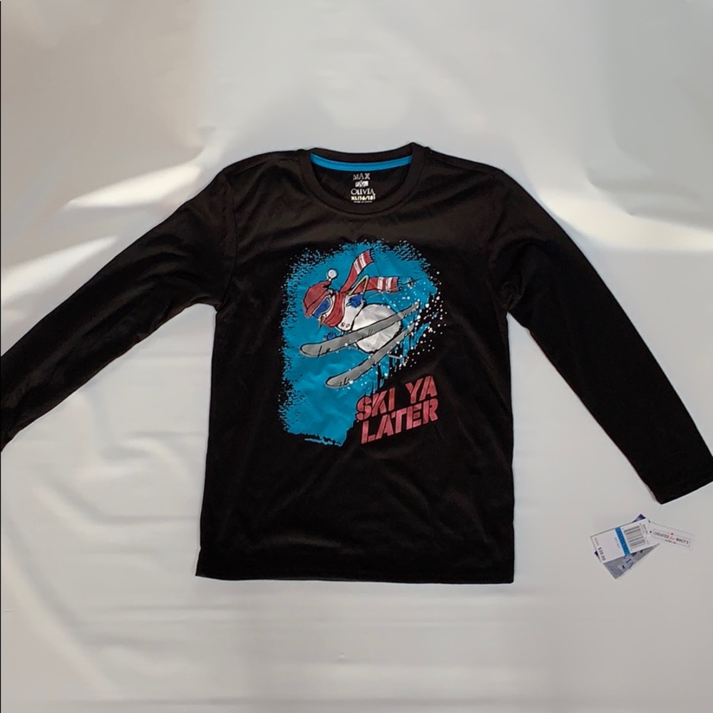 Two graphic Boys pajama long sleeve shirt